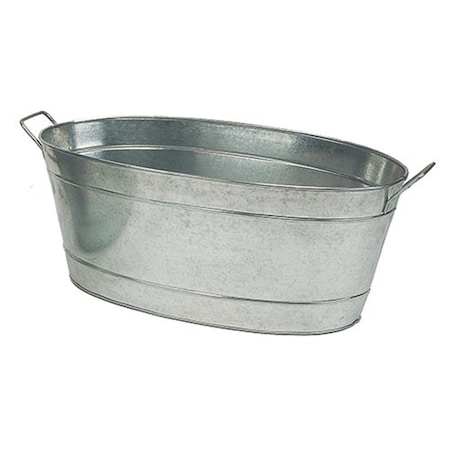 Achla Designs Achla C-55 Large Oval Galvanized Steel Tub - Galvanized Steel C-55